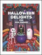 Halloween Delights for Five Fingers piano sheet music cover